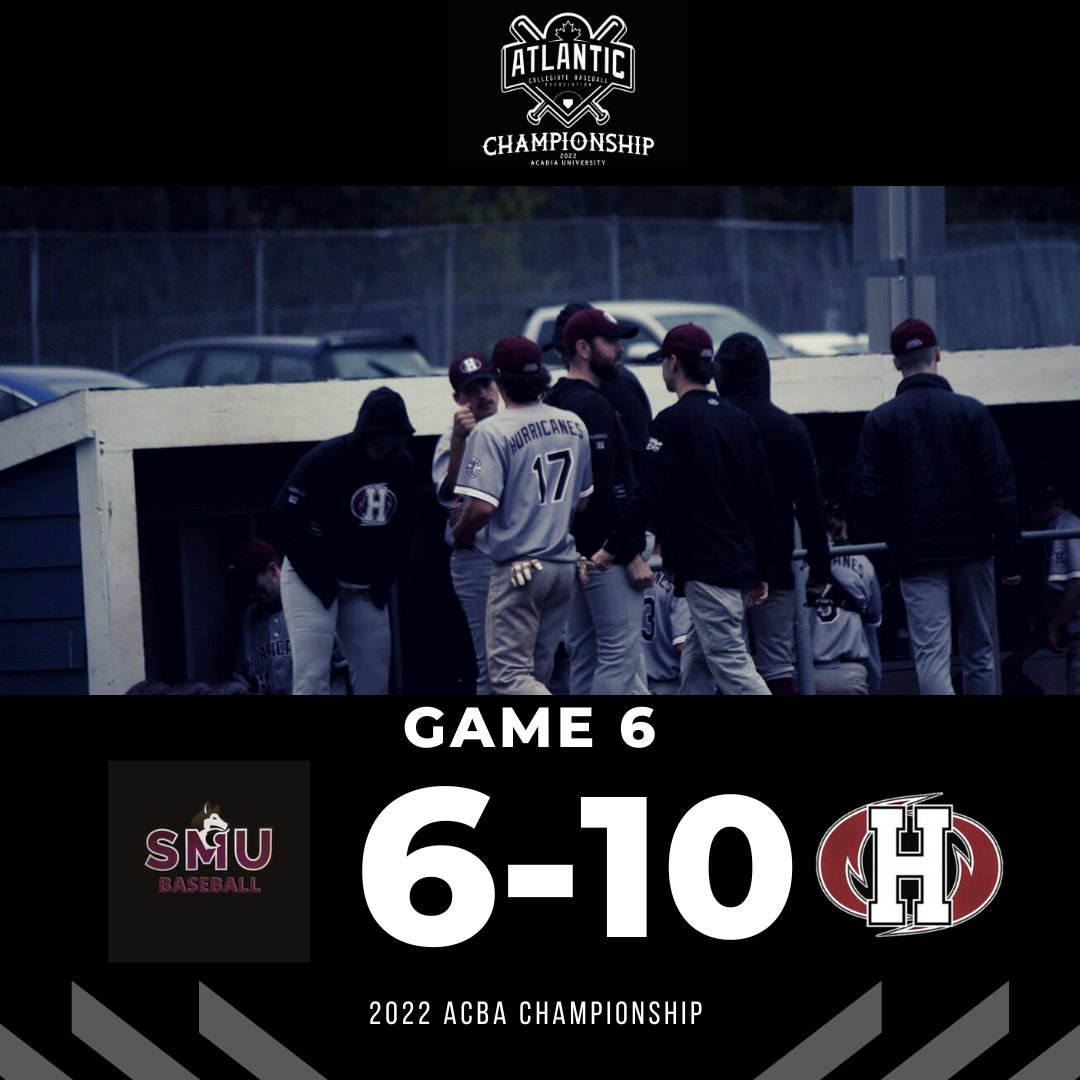 Holland Hurricanes take down SMU Huskies 10-6 and book their ticket to Sundays Championship Game versus UNB Reds. 

Holland got out to a 7-0 lead but SMU battled back to make it 7-6. Holland added a few more to solidify the win in the late innings of the game.
