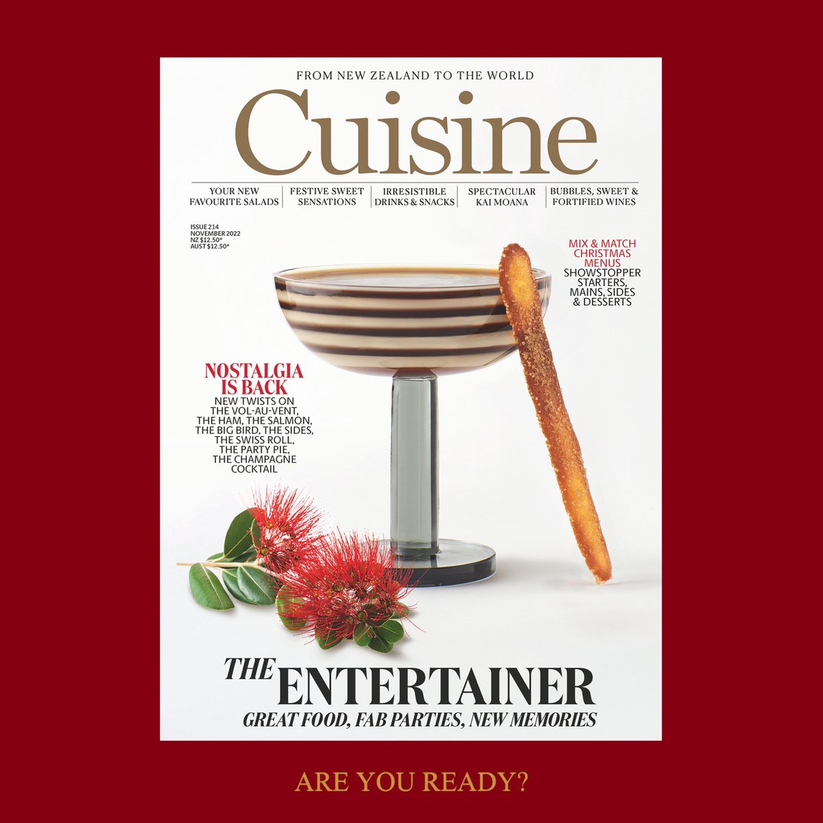 There’s no denying that the festive season is creeping up on us &amp; we are determined to have you fully armed with deliciousness! Inside this beauty you’ll find inspiration from a bunch of extremely talented people that are driving a food &amp; drink convo that we can all be proud of…