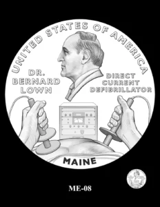 Dr Bernard Lown, a cardiologist and inventor of the defibrillator, will likely be on the 2024 US $1 coin representing the state of Maine. #cardiotwitter #EPeeps