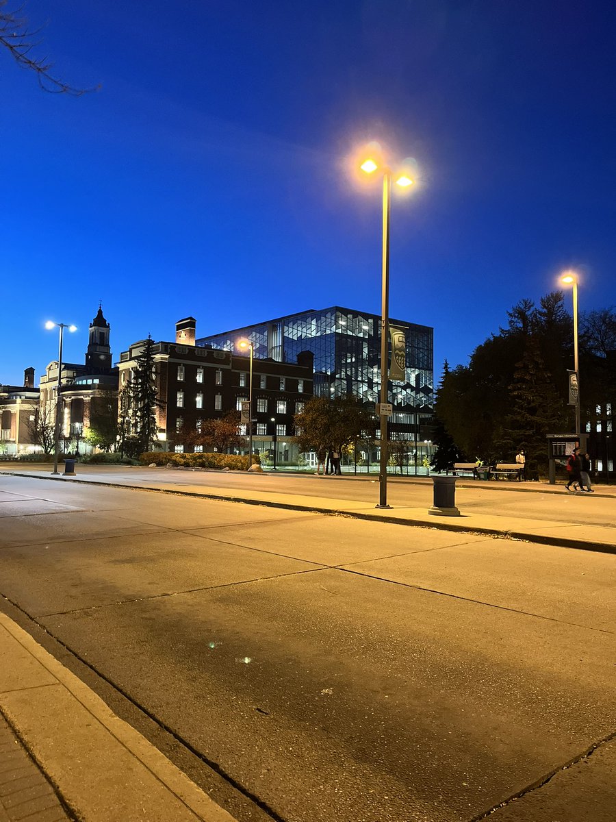 Even though I didn't do any work all day, the beauty of the campus at night almost makes up for it.