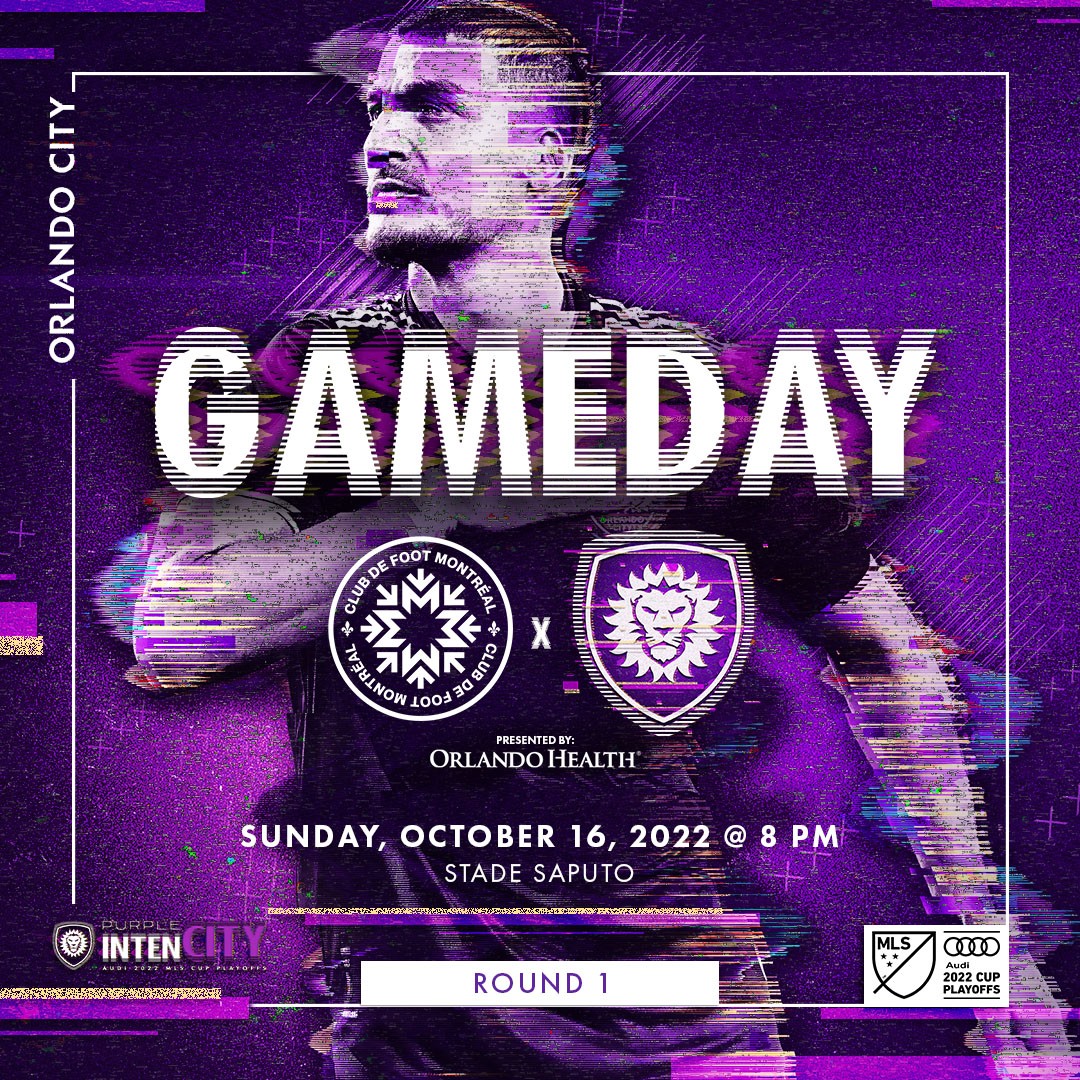 OrlandoCitySC's tweet photo. 🗣️ PLAYOFF GAMEDAY 

🆚 | CF Montréal 
🏟 | Stade Saputo 
🕗 | 8:00 p.m. ET 
🏆 | Audi MLS Cup Playoffs
📺 | ESPN/ESPN Deportes
📻 | @969thegame &amp; @Accion979
📲 | https://t.co/3VHMW9CmFd

@orlandohealth | #DaleMiAmor https://t.co/lafnhOiMoi
