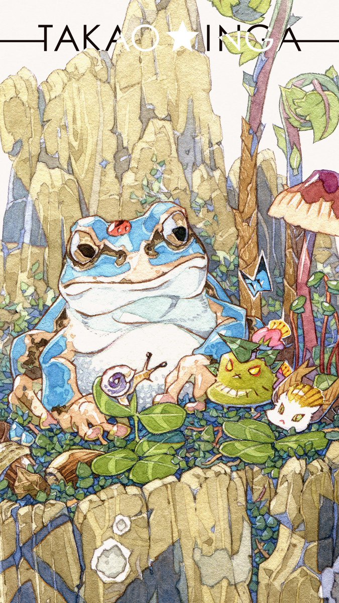 「『カタツムリの話を聞く』 」|渡辺孝夫のイラスト