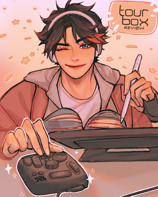 I've been using the TourBox NEO  for awhile and it's helped speed up the workflow and ease tension in my wrists so much! it works seamlessly with my  tablet and has made drawing and editing feel like a new experience altogether  In-depth review in thread! 