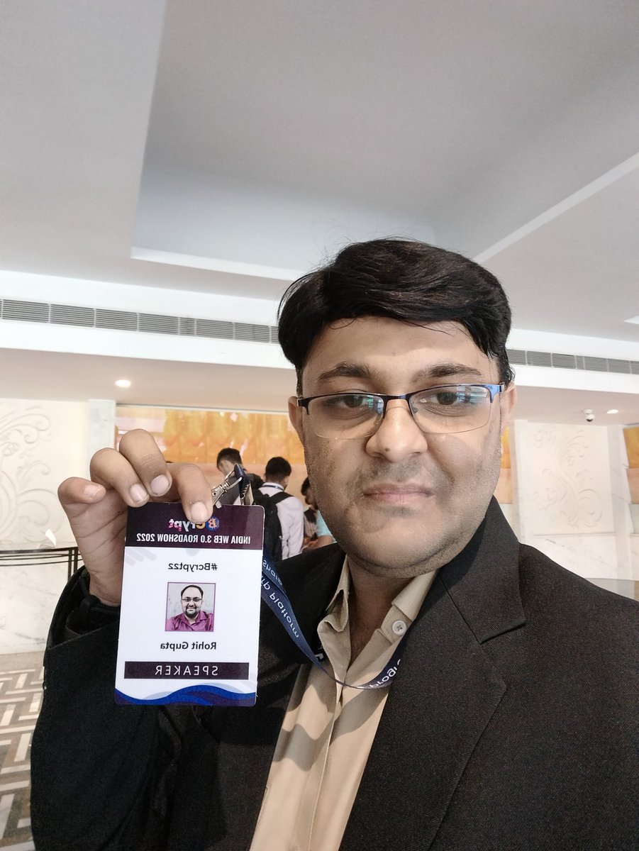 RohitGuptaWeb3's tweet photo. Its my birthday today and i am speaking at Bcrypt India Web 3.0 Roadshow 2022.

#BCrypt2022 @CsharpCorner https://t.co/rX2BnZB9HK