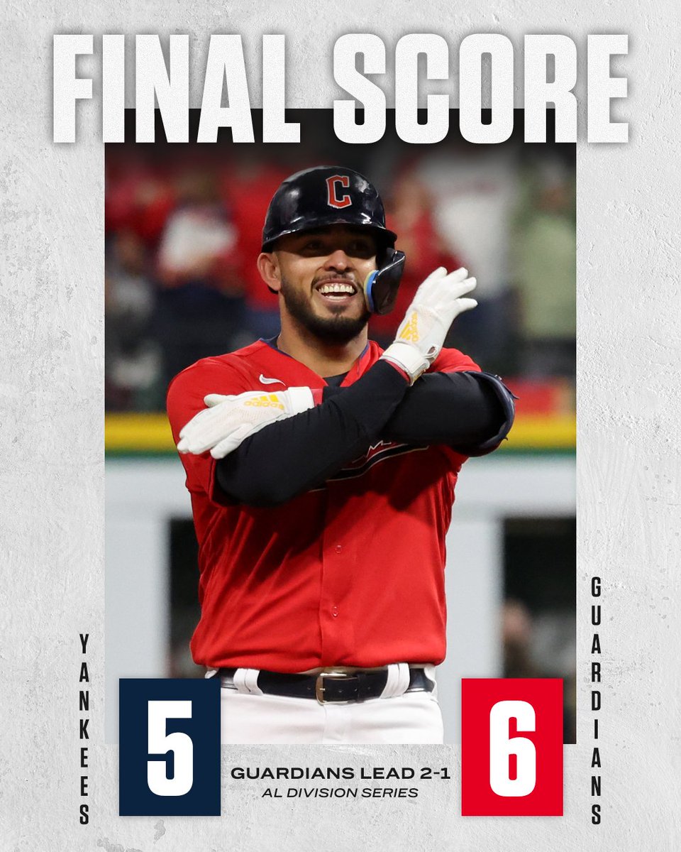 WHAT A COMEBACK‼️ 

Cleveland walks it off to take a 2-1 series lead❗