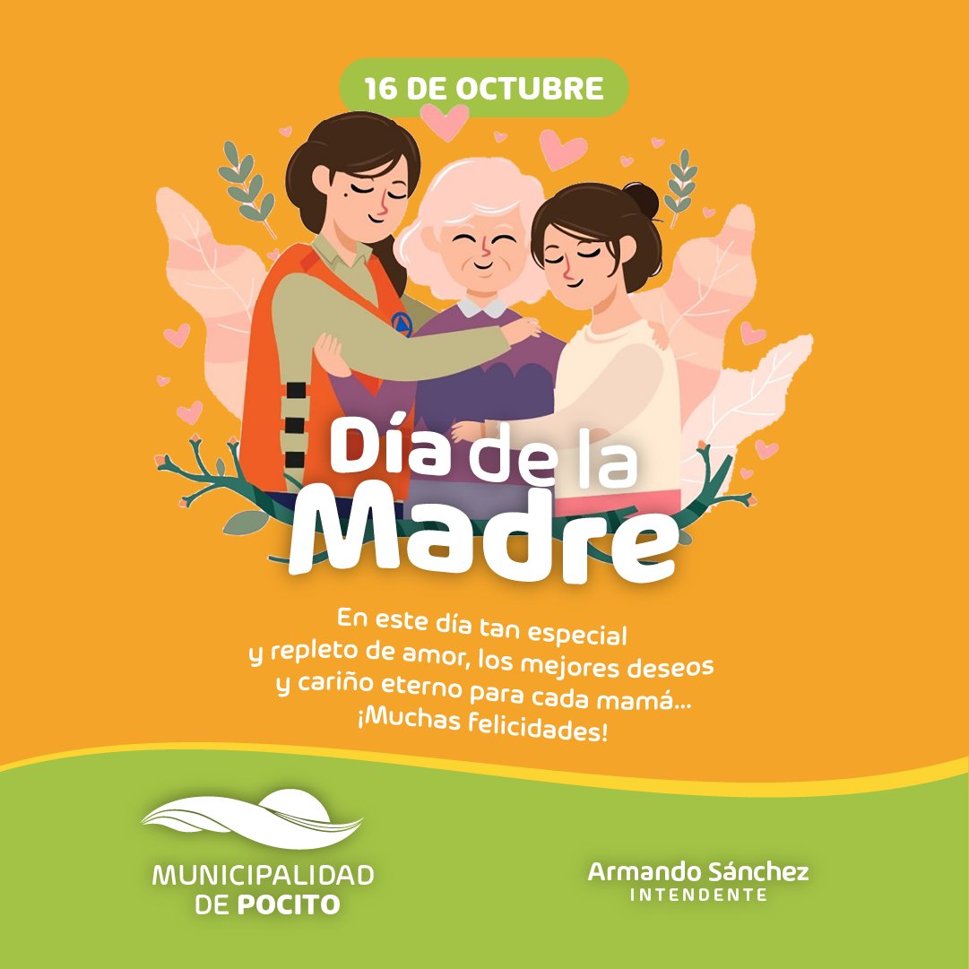 🔸Por su apoyo y amor incondicional, hoy celebremos con ellas: nuestras #madres. 
¡Feliz día, mamás pocitanas!
Gracias por ser guía y luz siempre ✨️