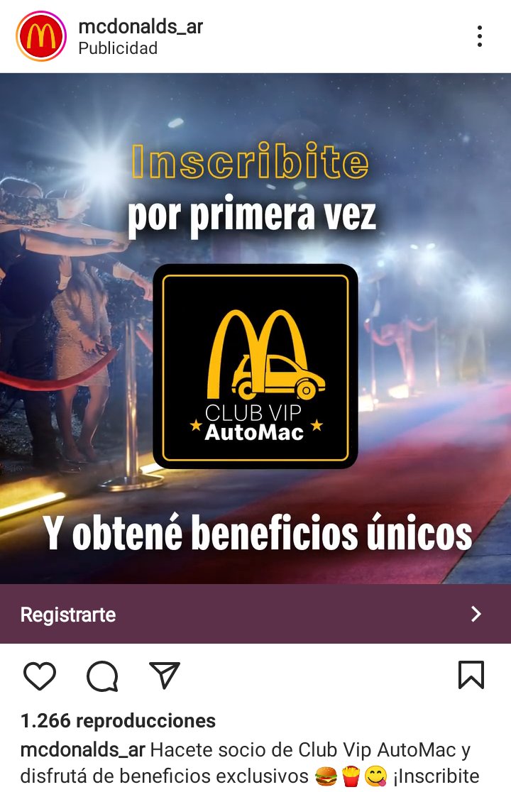 veronicbarbieri's tweet photo. Beneficios para clientes
Mc sigue buscando atrapar clientes
#pertenecerAlVip
#marketingUBA
@jpbaldomar https://t.co/Ds9WrC3Eox