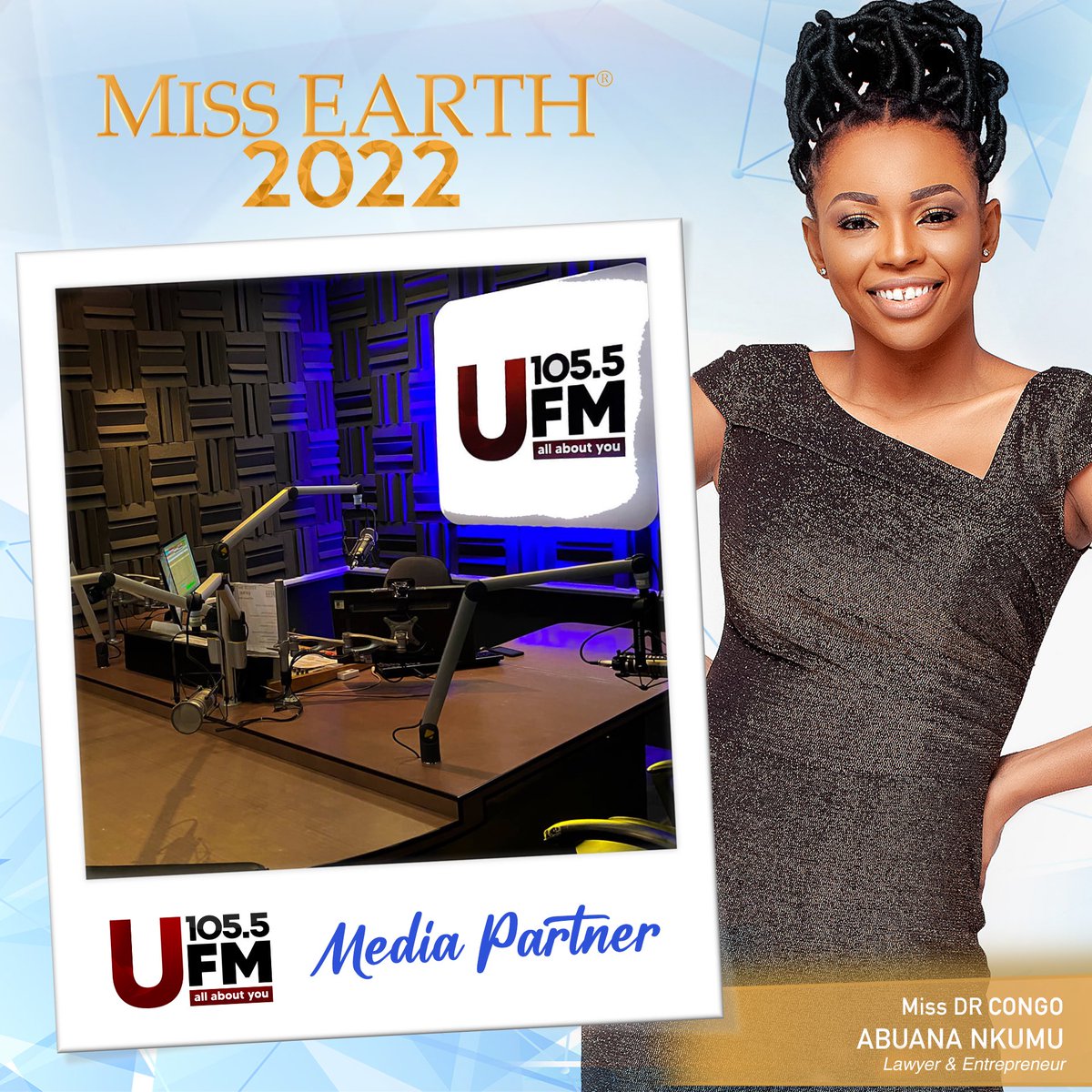MissEarth's tweet photo. 105.5 UFM is one of the FM radio Media Partners of #MissEarth2022, the station that’s “all about you”! https://t.co/nB0zCGthY4