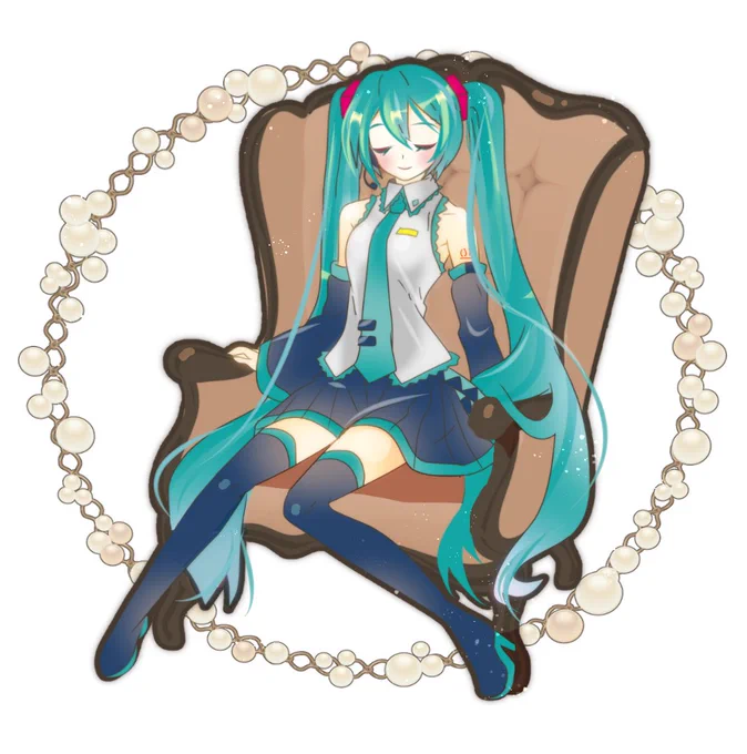 お人形みたいな初音ミクさん。 