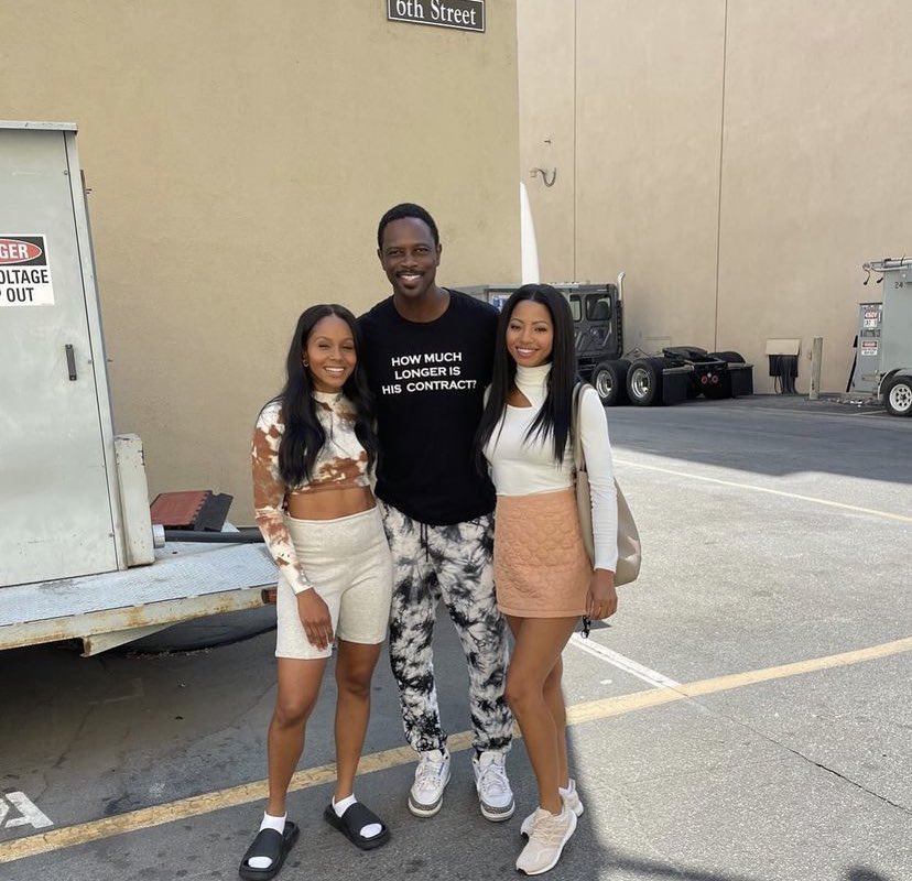 bestofgeff's tweet photo. geffri &amp; camille on set with newton mayenge https://t.co/thZObTGqhX
