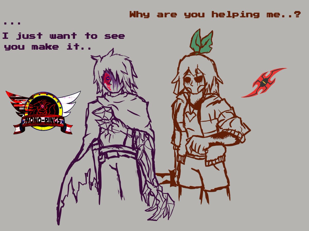 KaijuReaper's tweet photo. Yeah definitely feeling sketchy, so last sketch of the day!
This time with an exe interaction between MISSING and Dead Roots!!
Dead Roots belongs to @sour_surge
#MonoRings #MISSINGKnightKris #Kris #Lightner #DeadRootsChara #Chara #DeltaruneEXE #UndertaleEXE #SonicEXE #EXEs https://t.co/qMnwcvAQ7U