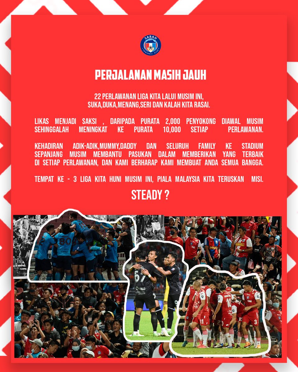 SabahFCofficial's tweet photo. Isteady? https://t.co/TKgtuy5zvR