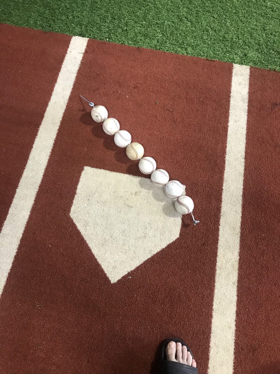 I made this a few months ago. These are the 8 balls you have to hit, this is where you hit them.  It’s simple but it’s just a nice visual to help young hitters understand contact points.
<a href="/nextlevelbb/">Next Level Baseball</a>