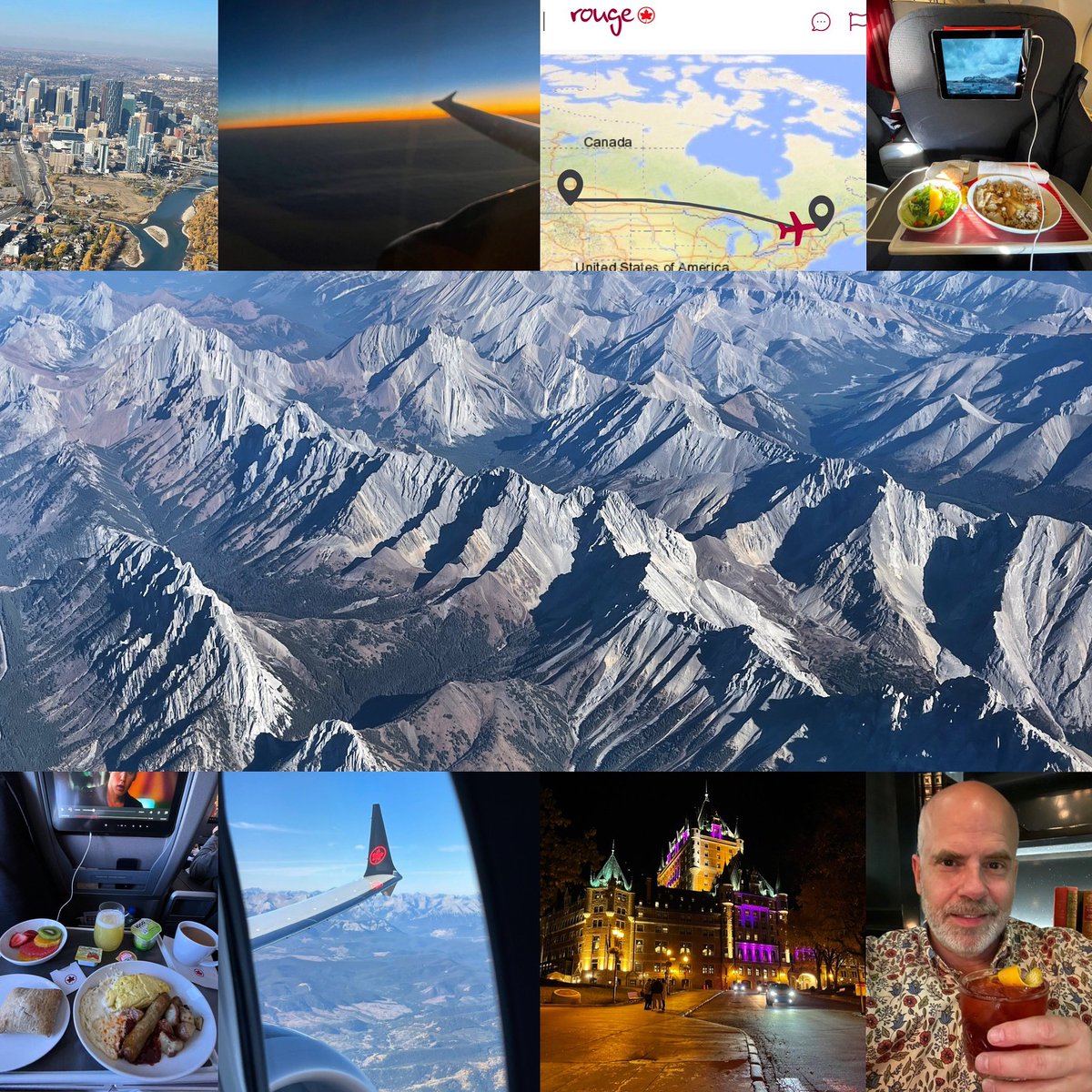 11 hour work commute today (condo to hotel). Thank you to the @aircanada and @aircanadarouge for spending the day with me.