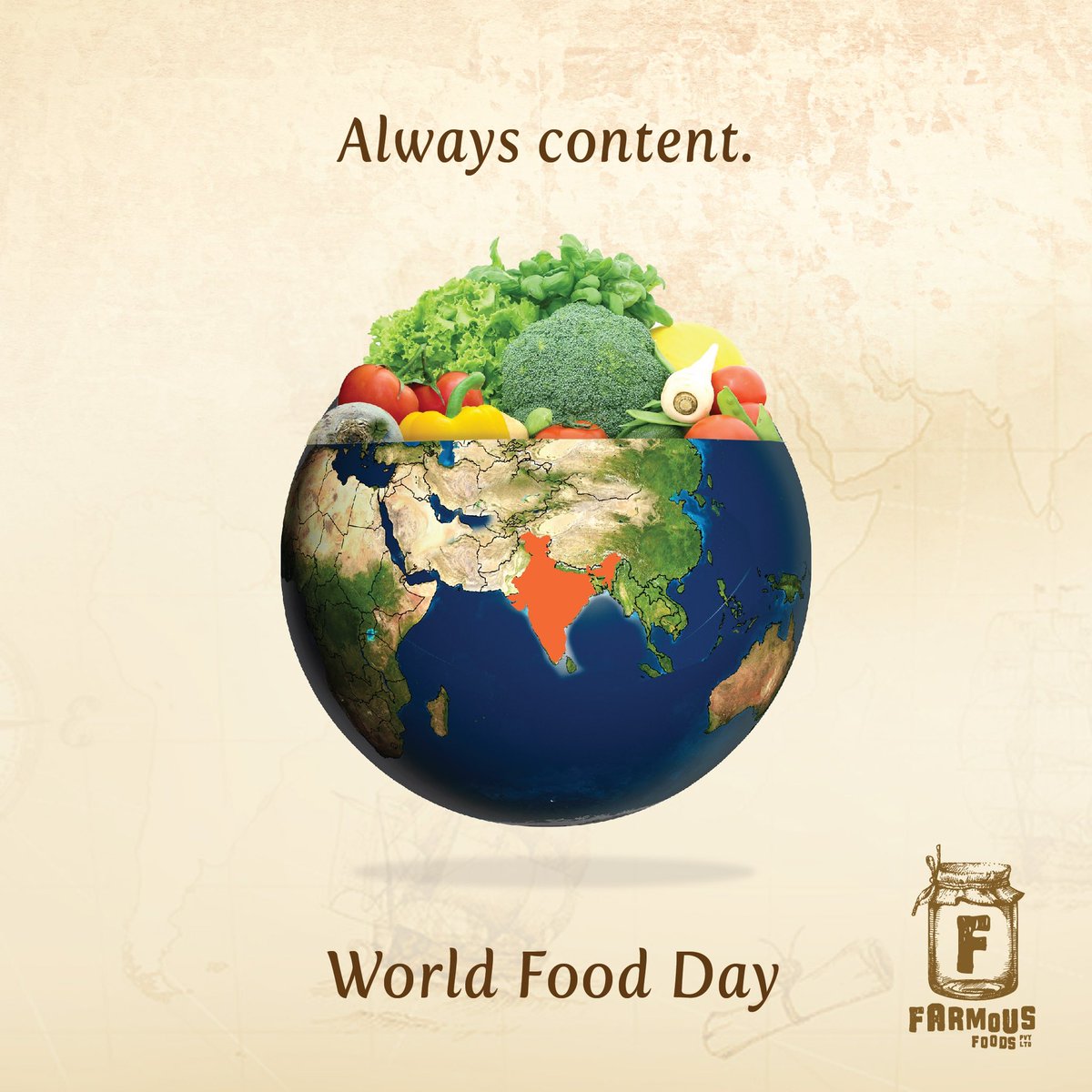 FarmousFoods's tweet photo. This World Food Day let us all strive to reduce wastage of food out of respect for the less fortunate, while trying to extend support to them in our own way. #WorldFoodDay2022 

#food #savefood #startup #india #WorldFoodDay https://t.co/GMb6rji04f