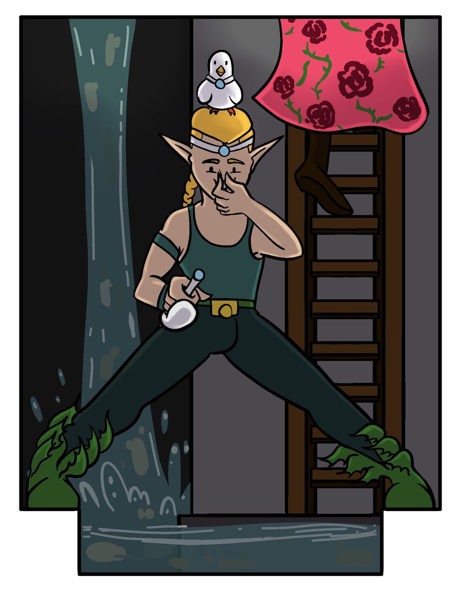 nuactna's tweet photo. Why did it have to be the sewers? #dnd5e #dndart https://t.co/NRcW8NEgTk