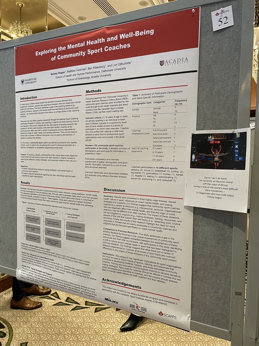 DrLoriD's tweet image. Great to be back @_SCAPPS !!!
Super proud of these students for presenting their work @benrittenberg #kelseyhogan 

@dalkinesiology @Dal_HAHP @CSIAtlantic @HeatherNeyedli @matthewvierimaa