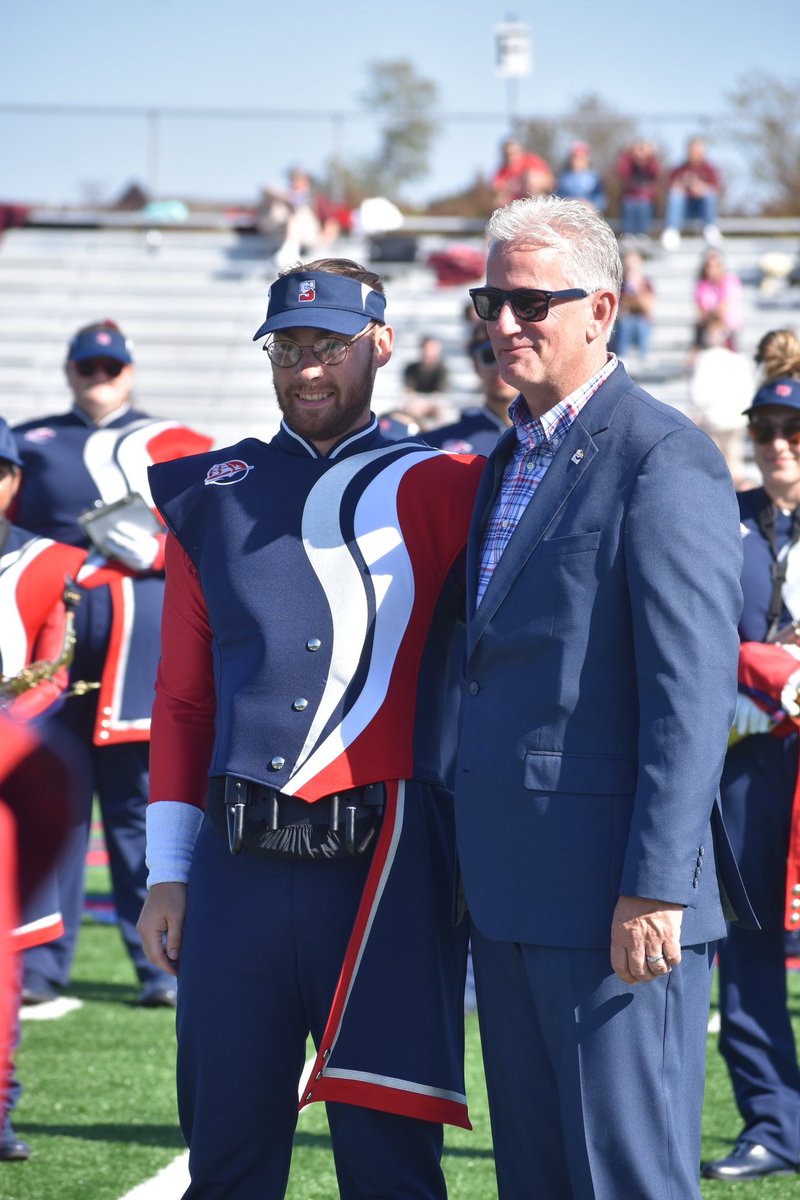 The SUMB had an amazing day playing at our Homecoming game against Kutztown. We would like to share a huge congratulations to Alec Morales for being the lucky winner of their scholarship. And another huge congratulations to Olivia Faenza and Bill Hoffman for homecoming royalty