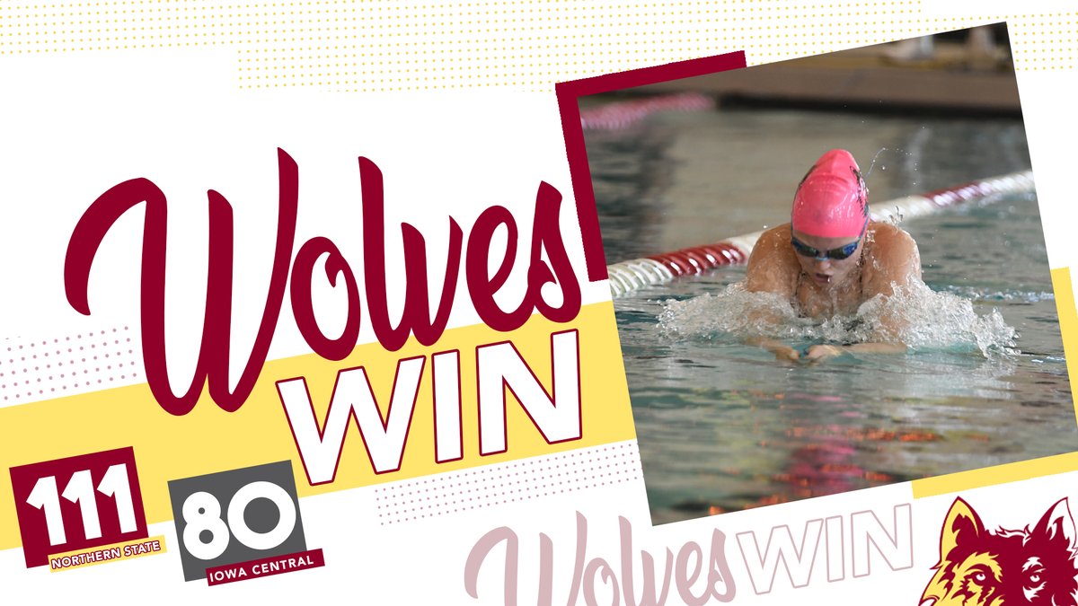 WolvesAthletics's tweet photo. #WolvesWin

@nsuwolves_sw splits a pair of dual meets at tonight's SDSU Triangular and defeats Iowa Central by a score of 111-80‼️

#GoWolves🐺 | #maroonNgold🐾 https://t.co/wu4UEQjDVN