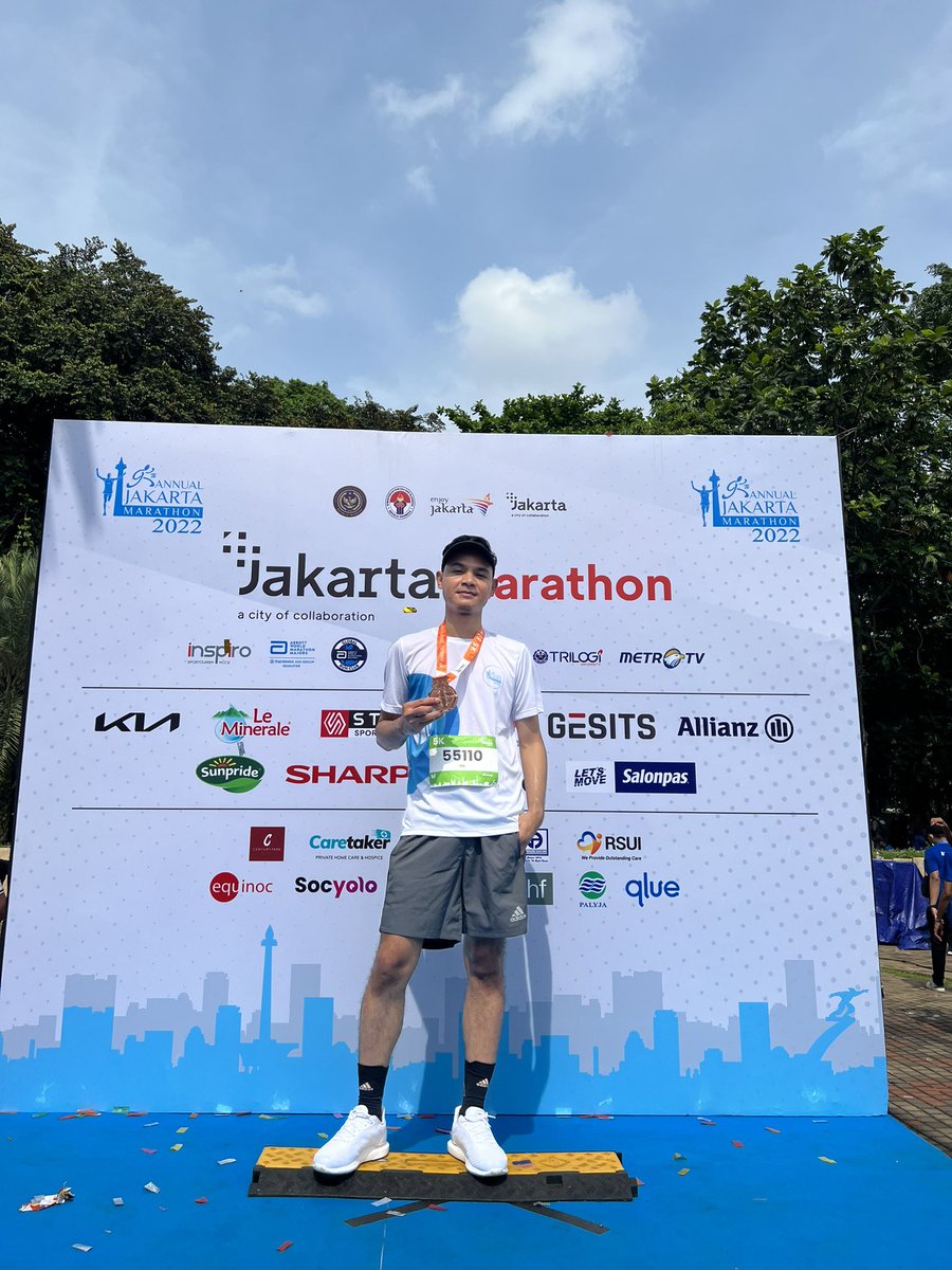 Thanks Jakmar! First time joining run event! It was fun! #jakmar #jakartamarathon