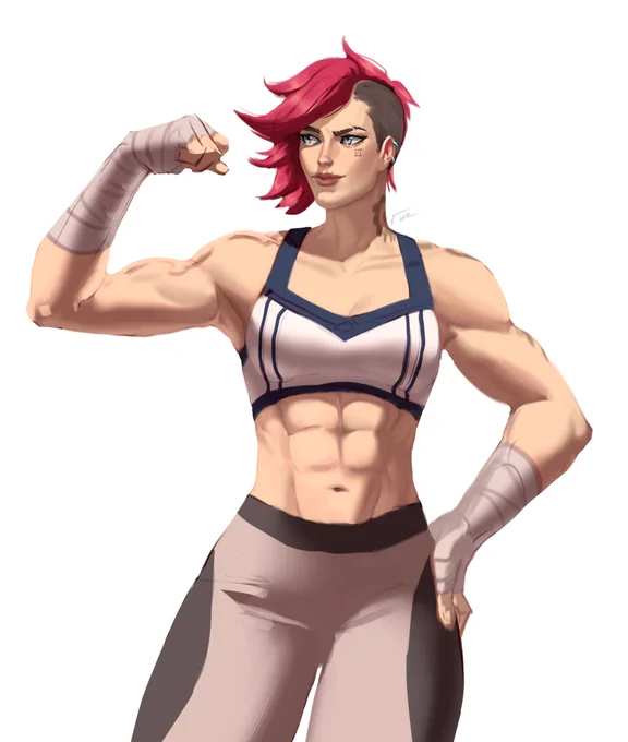 A Vi I made for  for his birthday month #ArtofLegends 