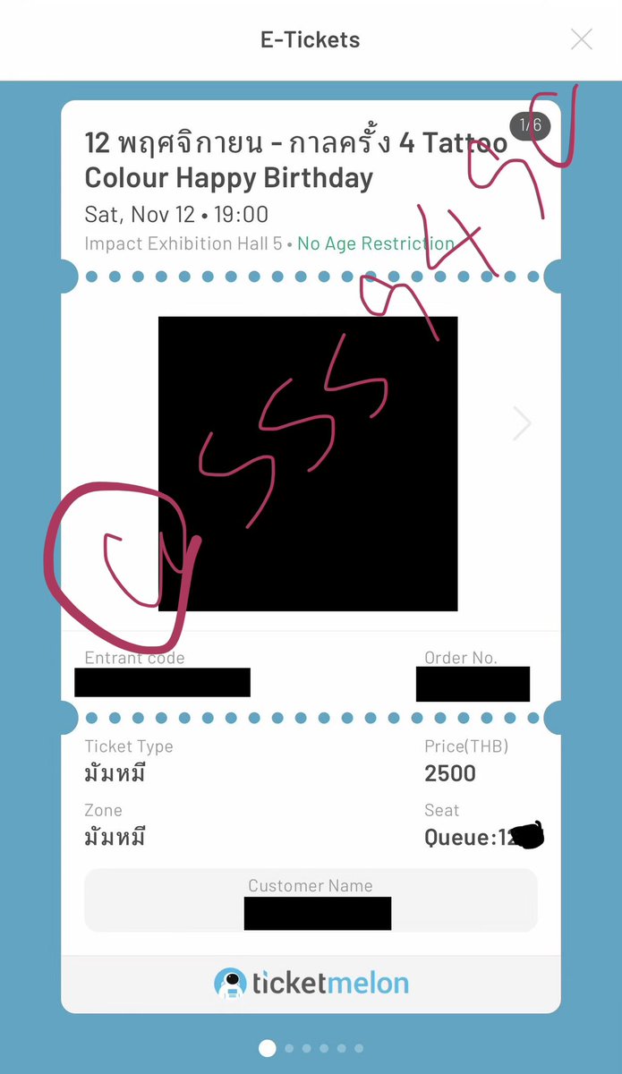 sss9490's tweet photo. ขายบัตรคอนเสิร์ต #กาลครั้ง4happybirthday โซนมัมหมี 2500฿ ไม่บวกเพิ่มค่ะ ได้ซีดีด้วยนะคะ #tattoocolourth https://t.co/aBOniM2ZyD