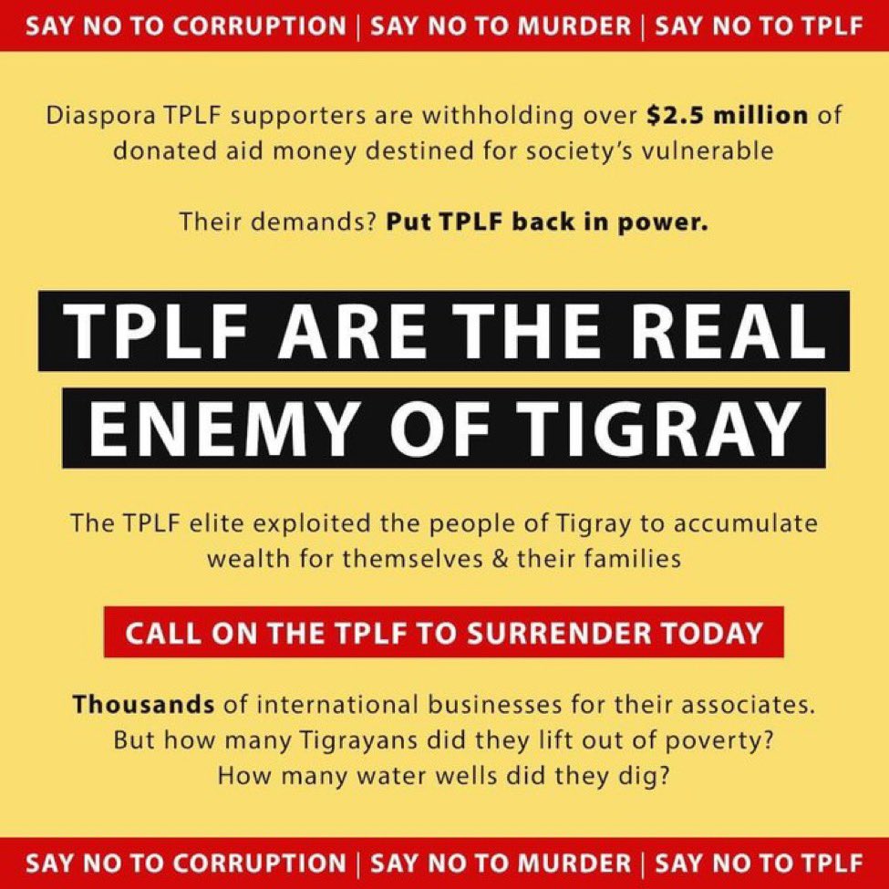 kari_kara15's tweet photo. @DrTedros @WHO @RESCUEorg #TPLFisTheCause #TPLFMustGo #DisarmTPL #Nomore #SayNomore https://t.co/Js2FsD3kPT