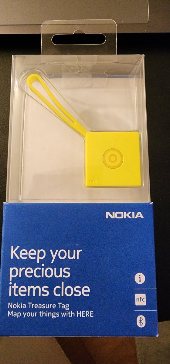 MikeDoesBigData's tweet photo. Found a #Nokia #treasuretag and am wondering if there is an #Android app that still works with it. Or do I need to carry my #Lumia around to use it? https://t.co/W2nYEaYoFX