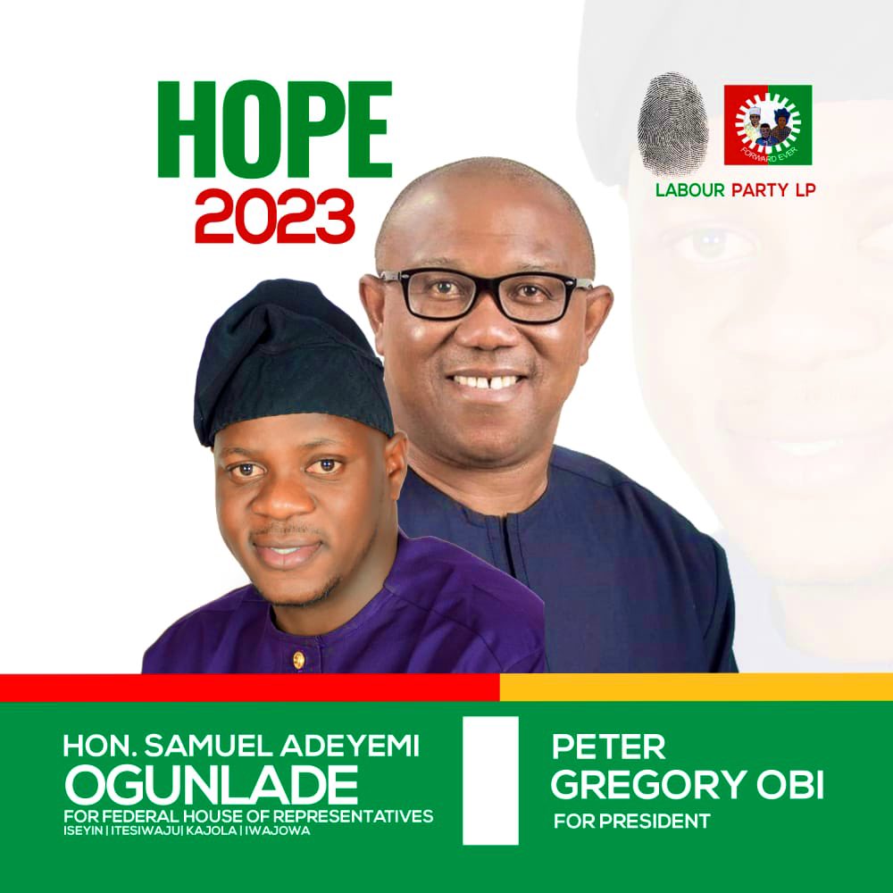 REVOLUTION5433's tweet photo. I am here to plant the seed of progress.

Let us walk on this path together, My people. It is OUR TIME!

Vote HON. SAMLAD FOR REP. ISEYIN/ITESIWAJU/KAJOLA/IWAJOWA FEDERAL CONSTITUENCY.

#LabourParty
#Okeogun
#HonSamlad
#2023 https://t.co/iLaDIWFWma