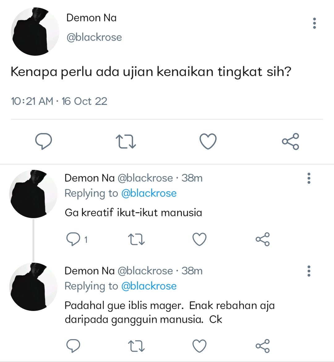 Kalriesa's tweet photo. Jaemren Prompt AU~

Always |

cw // fantasy , demon 

Jika tidak berhasil naik tingkat, hanya ada dua pilihan, eksistensi JM sebagai iblis akan hilang selamanya, atau ia harus hidup sebagai manusia. Ternyata JM harus bertemu RJ, anak dari pemburu iblis.

Minggu, 16 Okt 2022. https://t.co/i92GgdwZAE