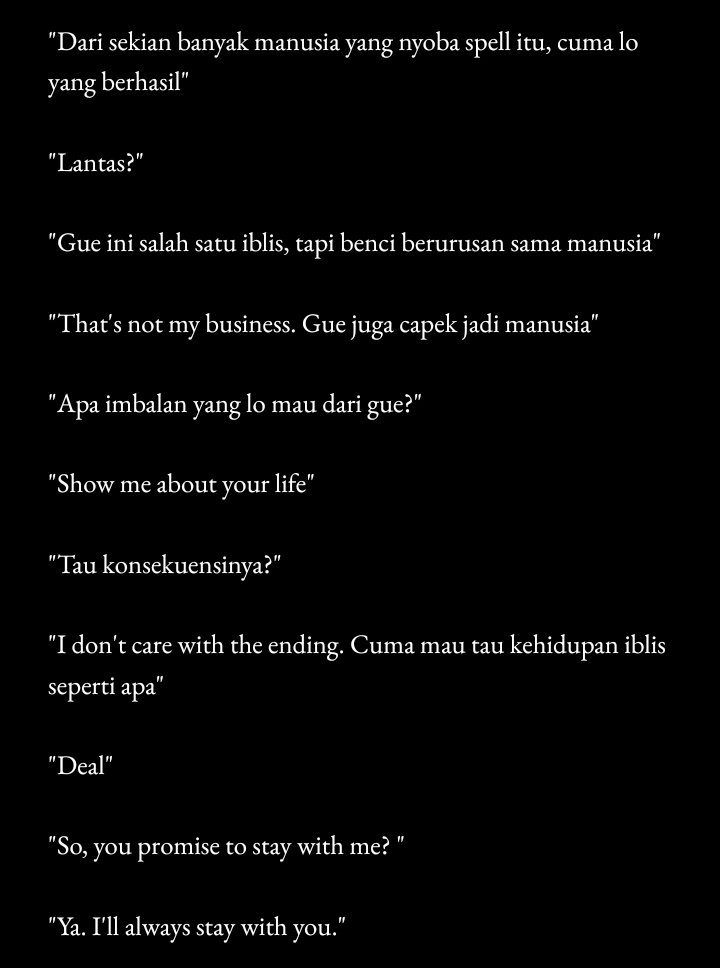 Kalriesa's tweet photo. Jaemren Prompt AU~

Always |

cw // fantasy , demon 

Jika tidak berhasil naik tingkat, hanya ada dua pilihan, eksistensi JM sebagai iblis akan hilang selamanya, atau ia harus hidup sebagai manusia. Ternyata JM harus bertemu RJ, anak dari pemburu iblis.

Minggu, 16 Okt 2022. https://t.co/i92GgdwZAE