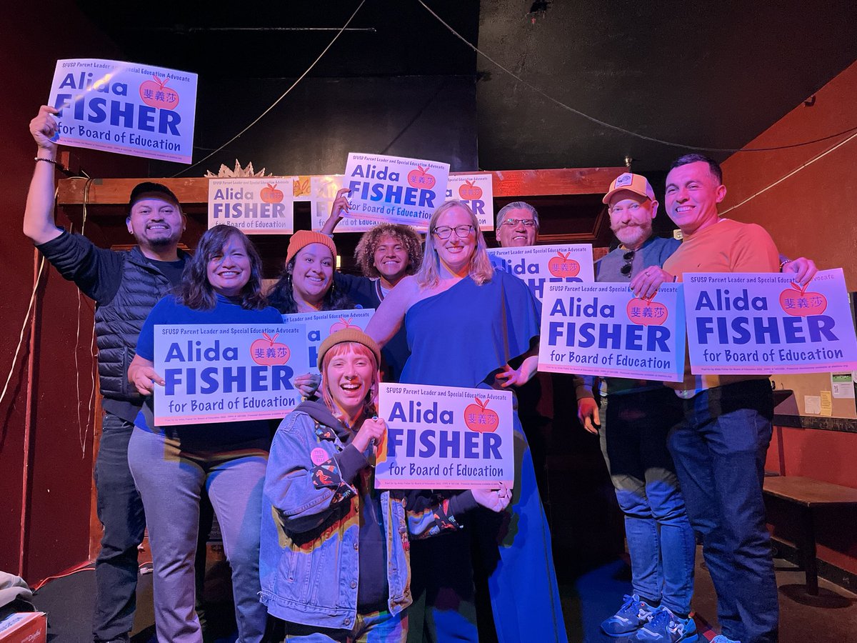 Alida Fisher for SF Board of Education 2022 tweet media