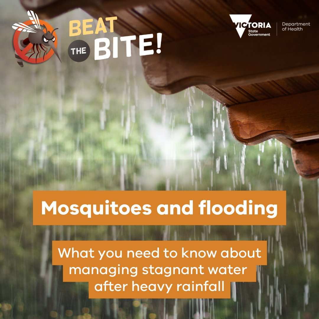 Significant flood waters can remain for days and stagnant water is where mosquitoes can breed. Mosquitoes can carry diseases that may pass on to people through mosquito bites. To help to control mosquitoes around your home, follow these tips: (1/3)