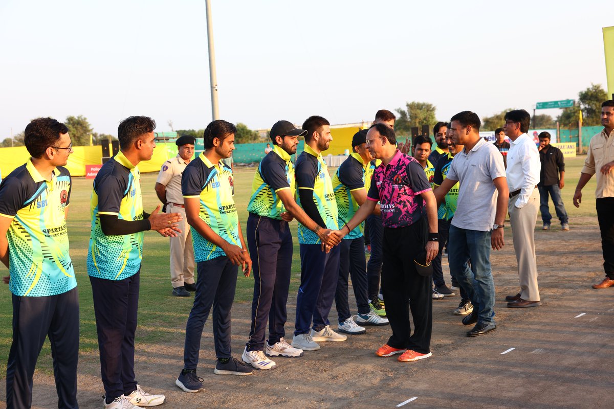 MEIL_Group's tweet image. The first match of the #Sadbhawna #T20 Cup 2022, sponsored by #MEIL, was between #Judiciary and #SBITeams. It was an amazing game last night!
#spartanscricketacademy
#Be_a_spartan
#rajasthan
#IndianCricketTeam 
#LeagueMatches