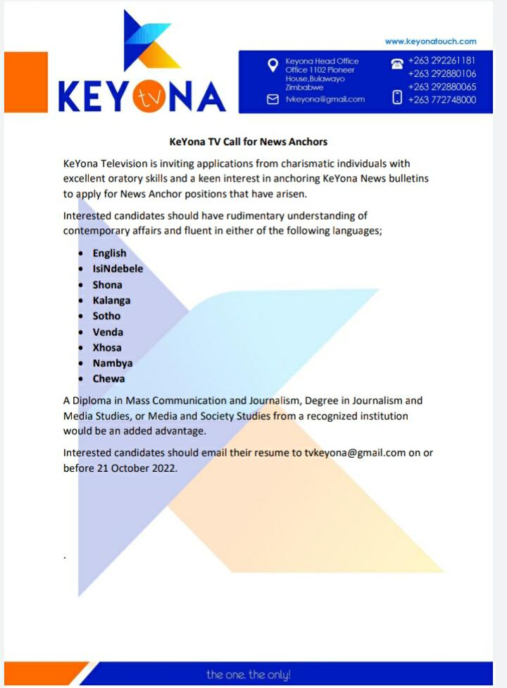 Dear Bukalanga community, yeyi mihingo please apply musiletje.