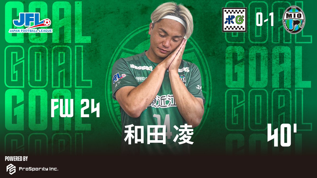 reilacshiga's tweet photo. ⚽ゴール⚽ 40分
FW 24 #和田凌
#JFL  第25節
#鈴鹿ポイントゲッターズ 0-1 #MIOびわこ滋賀 @三交鈴鹿
#鈴鹿vs滋賀 https://t.co/qeCqxo3M0c