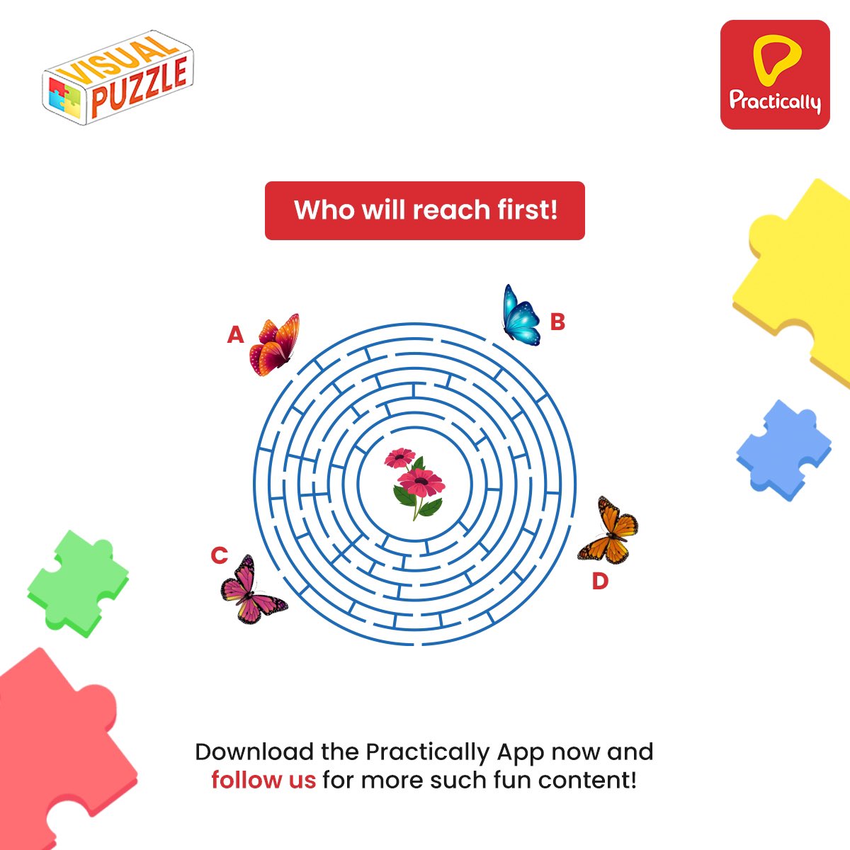 practicallyapp's tweet photo. Struggling to find your way around this one? Solve this fun #VisualPuzzle and share your answers in the comments below!
Download the #PracticallyApp and follow us for more engaging content! https://t.co/0QYQmTUraw https://t.co/ortJFOmIf3