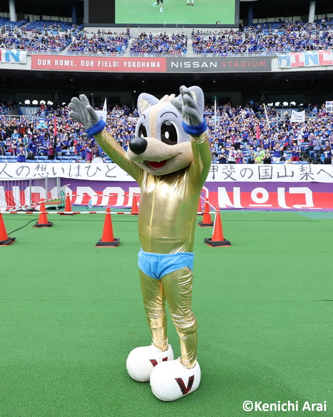 Goal Japan ゴールデン ヴァンくん 天皇杯 決勝の舞台 日産スタジアムに ヴァンフォーレ甲府 のマスコット ヴァンくん が金色 パンイチで登場 T Co Ukdzvttx4v Twitter