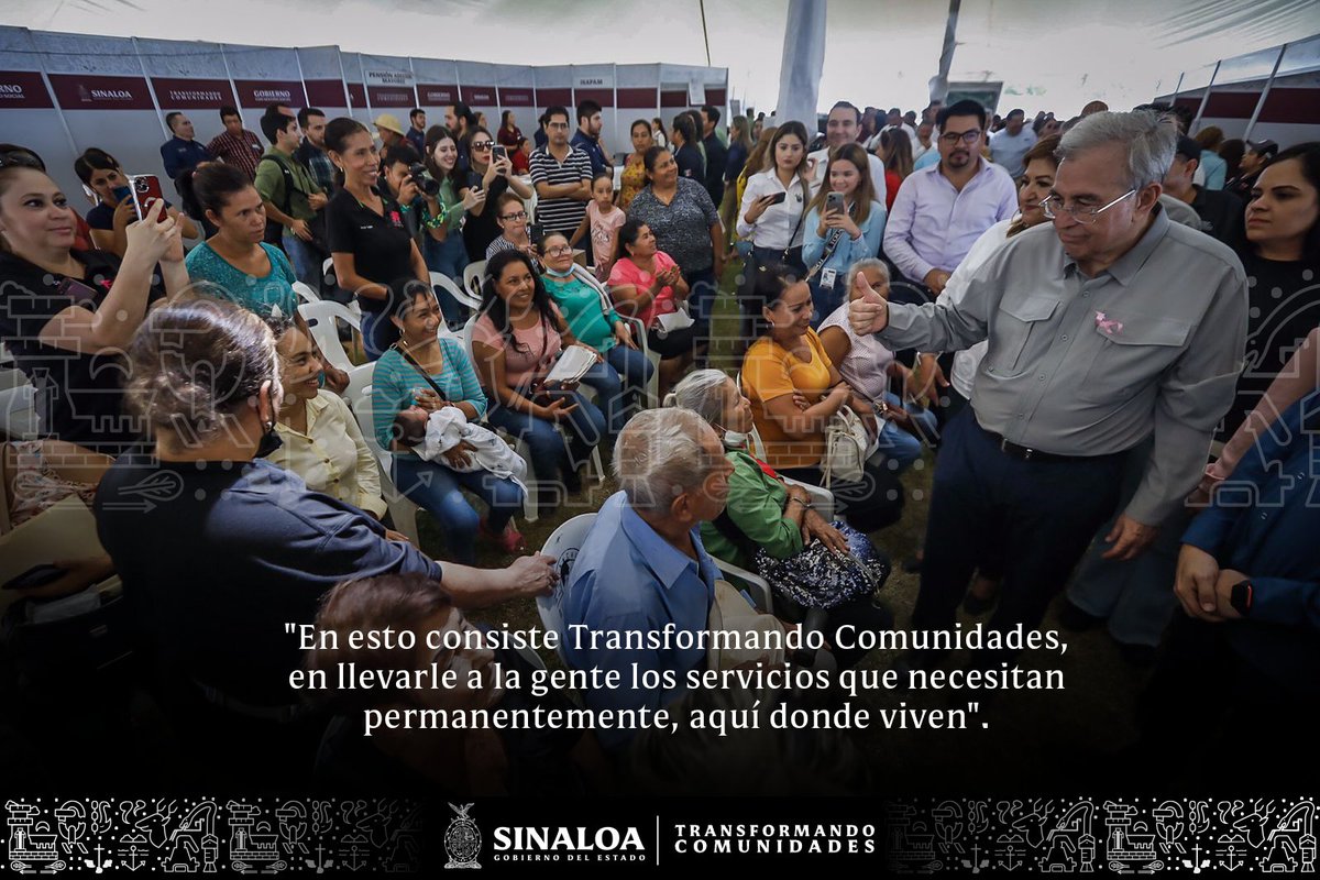 Este es nuestro #GobiernoConSentidoSocial, el que está, donde debe de estar: cerca de las y los sinaloenses. 

#TransformandoComunidades, en San Ignacio, Sinaloa.