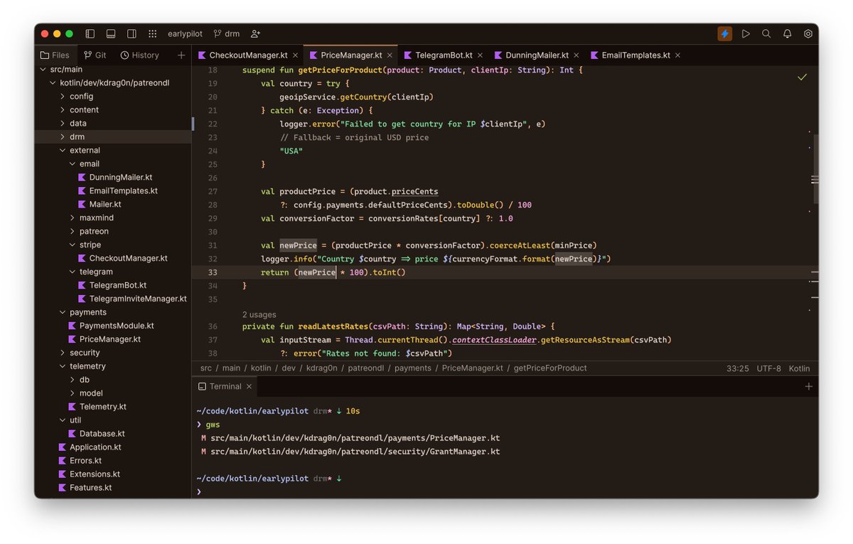 kdrag0n's tweet photo. Finished JetBrains Fleet support for Hueflake, so all themes can now be exported for @JetBrains_Fleet. I think that makes Hueflake the first Fleet theme(s) ever!

https://t.co/t0Kg7bNf8Q https://t.co/Jowv828Z7I