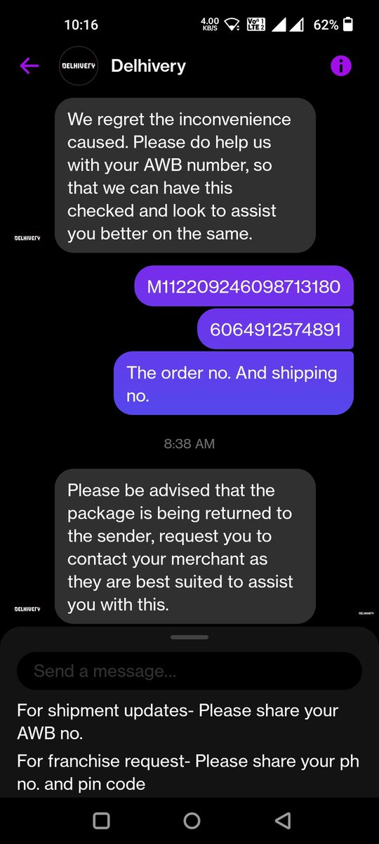 chancha55719231's tweet photo. @OnePlus_Support @OnePlus_IN @delhivery both of you fail to provide services you both blame each other and no one reslove my issue from both of you i recommend every one don't buy one plus product and do not use delhivery service #Delhivery #oneplus https://t.co/dz6gX1jcvQ