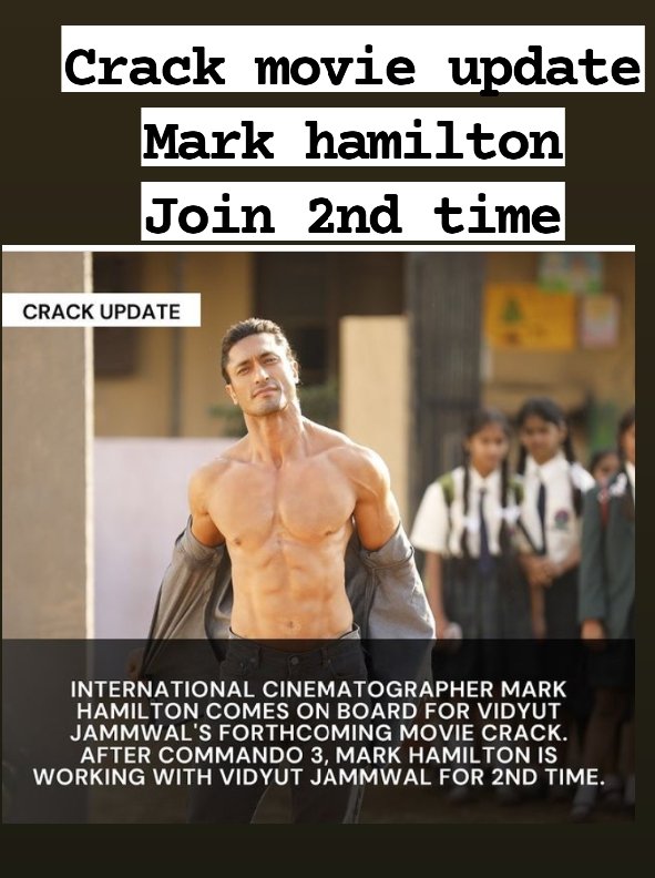 RoyVidyut3's tweet photo. #crackmovie #Bollywood #vidyutjammwal #wearejammwalion #markhamilton #aajtak
Love you 💗 @VidyutJammwal sir
@AlifiyahHaji
@vidyuts_maniac @PriyaBh06184550 @search_in_me @TeamJammwal @mekarankapoor https://t.co/f2UrIMv2Eb