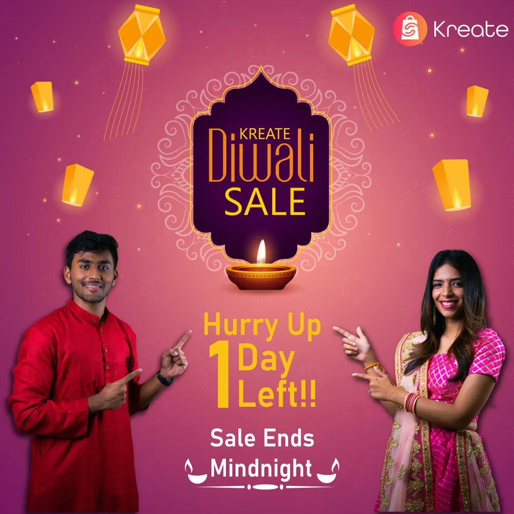 Last chance folks! The sale ends TODAY!!
Grab your favorites and get up to 70% OFF!
Shop now👇
buff.ly/3uOC5cH   

#Diwali2022 #FestiveSeason #TrendingNow