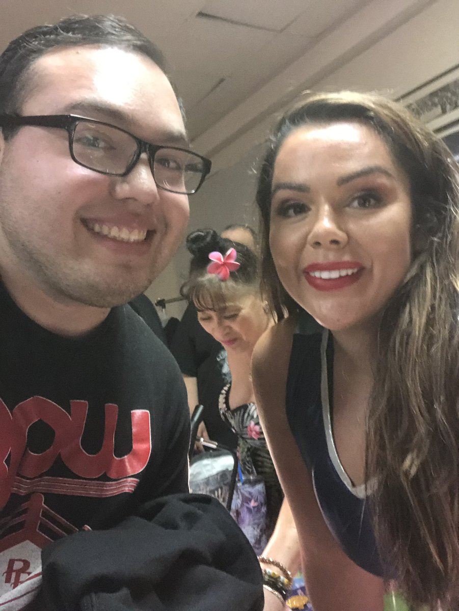 Gabriel194life's tweet photo. So Lovely To Meet @nadia_sapphire Today @3PWA_NV2SoCal So Beautiful And Amazing In Ring Continue To Be You Much Love ❤️ https://t.co/jCqLo3ucGh