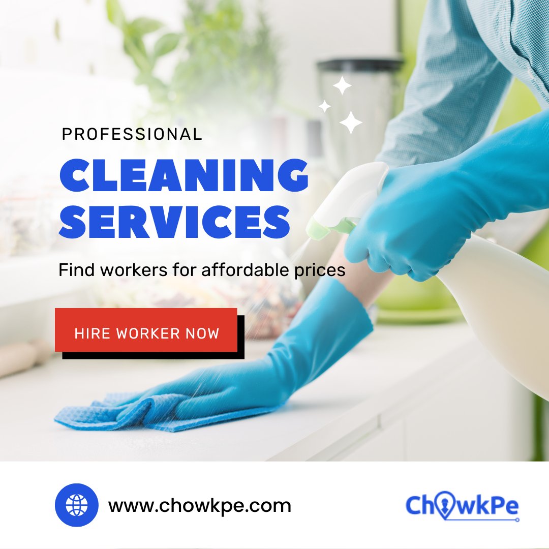 ChowkPeStartup's tweet photo. Making your home look its best!
Hire a worker near you instantly from our app.
Download our app: https://t.co/sXMDOvr2Op
.
.
.
#chowkpe #cleaningservices #workers #labourers #cleaningsolutions #cleanyourhouse #localworker #labourchowk #gurgaon #gurgaoncity #gurgaonconnect https://t.co/QLAoJfJSXb