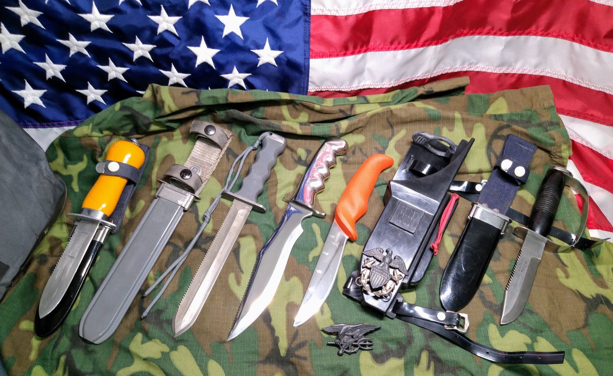 James_udt's tweet photo. @JackCarrUSA My favorite collection is the historic U.S. military knives https://t.co/lIeRe4MDK4