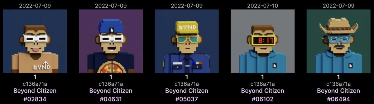 BullStGlobal's tweet photo. Love the @beyond_rockets primates. Got myself a squad 🤠

#BeyondCitizens https://t.co/higCxmAlGQ