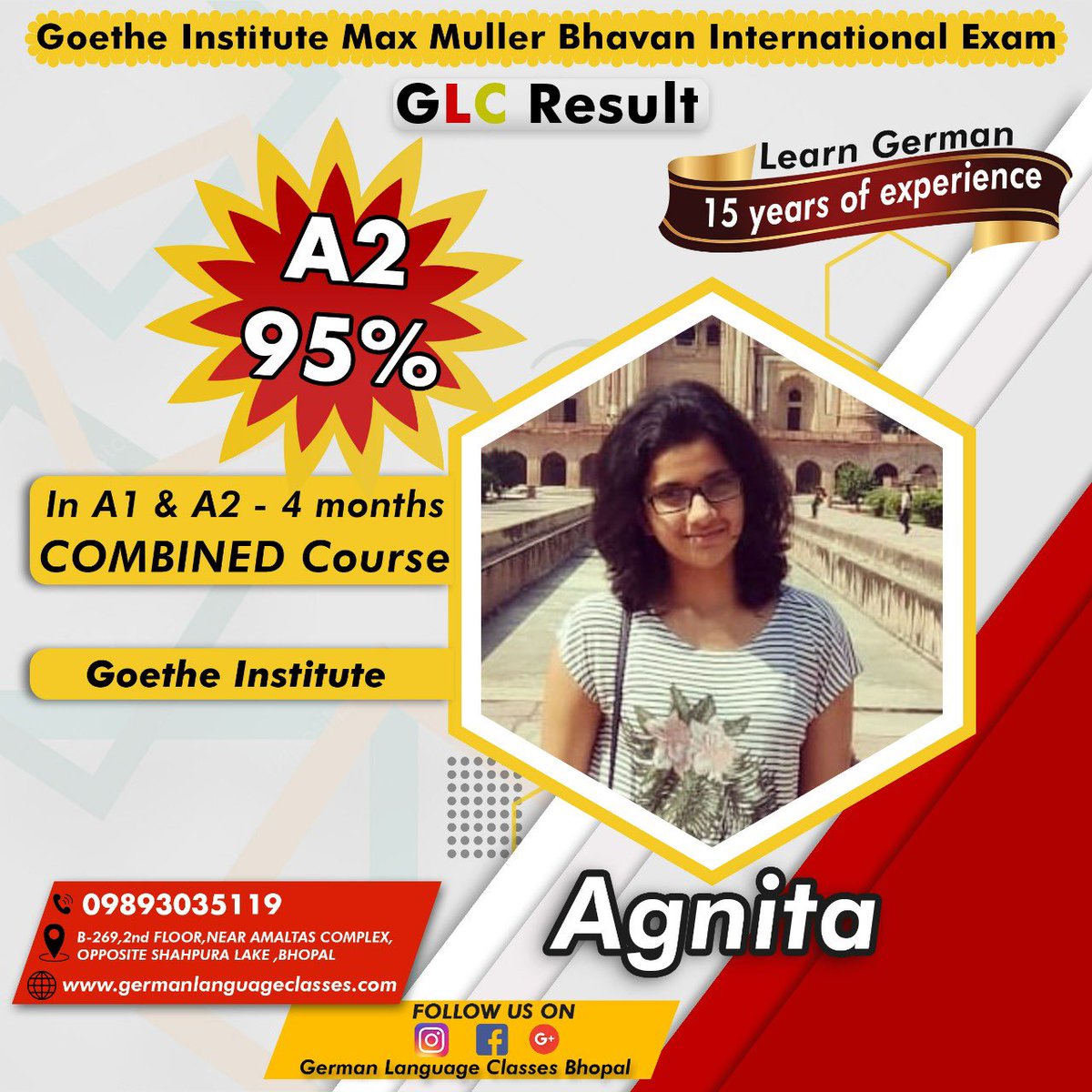 German_Class's tweet photo. German Language Level A2 Result.  
 #studyingermany #studyvisa #german  #educationingermany #german  #germanbhopal
#engineeringingermany #german #germanlanguage 
#learngerman #germany #germaninstituteinbhopal #germaninstitute #germancourse #germanlanguageinbhopal
#learninggerman https://t.co/piLBWG6tpg
