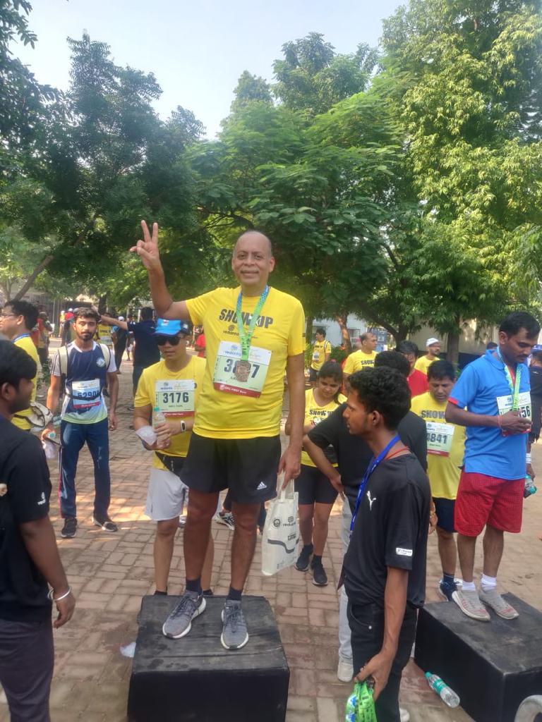 drajaykumar_ias's tweet photo. Successfully completed Vedanta Delhi Half Marathon after a gap of 2 years. 
Great feeling!! https://t.co/xXuxiZKKka