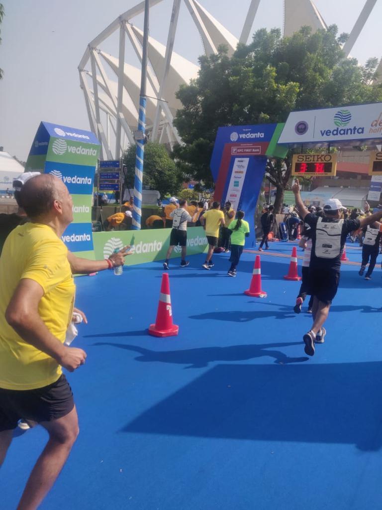 drajaykumar_ias's tweet photo. Successfully completed Vedanta Delhi Half Marathon after a gap of 2 years. 
Great feeling!! https://t.co/xXuxiZKKka